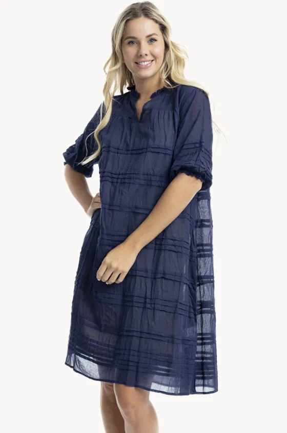 Essentials Cotton Gauze Pleated Dress|Orientique Clearance