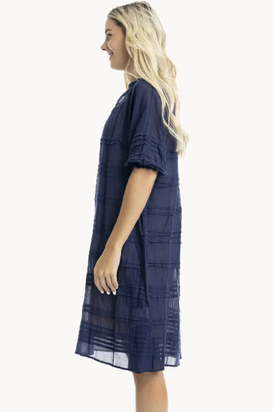 Essentials Cotton Gauze Pleated Dress|Orientique Clearance
