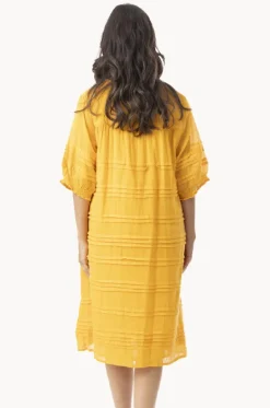 Essentials Cotton Gauze Pleated Dress|Orientique Online