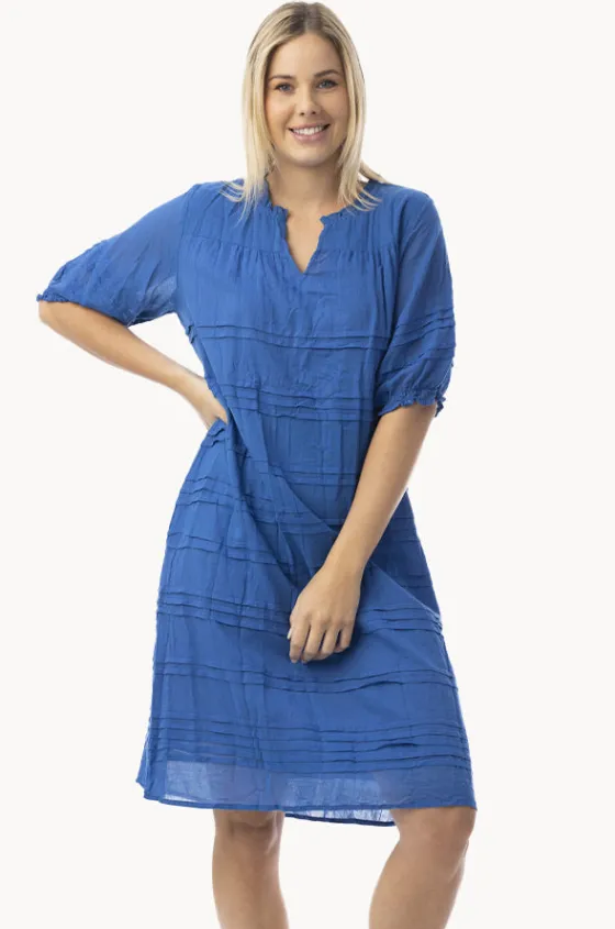 Essentials Cotton Gauze Pleated Dress|Orientique Best