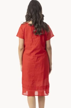 Essentials Gauze Frill Hem Dress|Orientique New