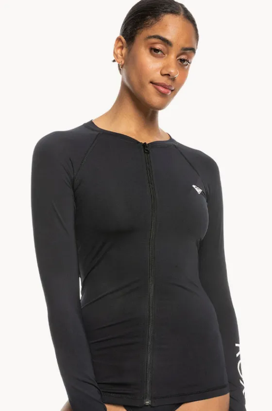 Essentials Long Sleeve Zip Suntop|Roxy Discount