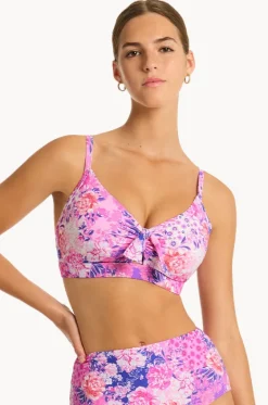 Fiesta DD/E Cup Tie Front Bralette|Sea Level Outlet