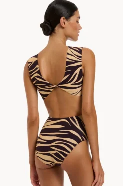 Fine Lines Twist Tank One Piece|Jets Online