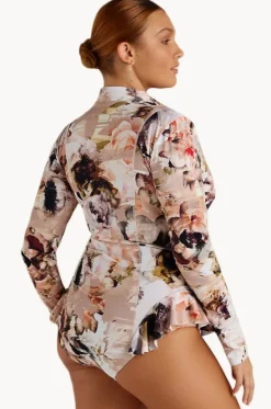 Fiore Frill Long Sleeve Sunsuit|Sunsoaked Online