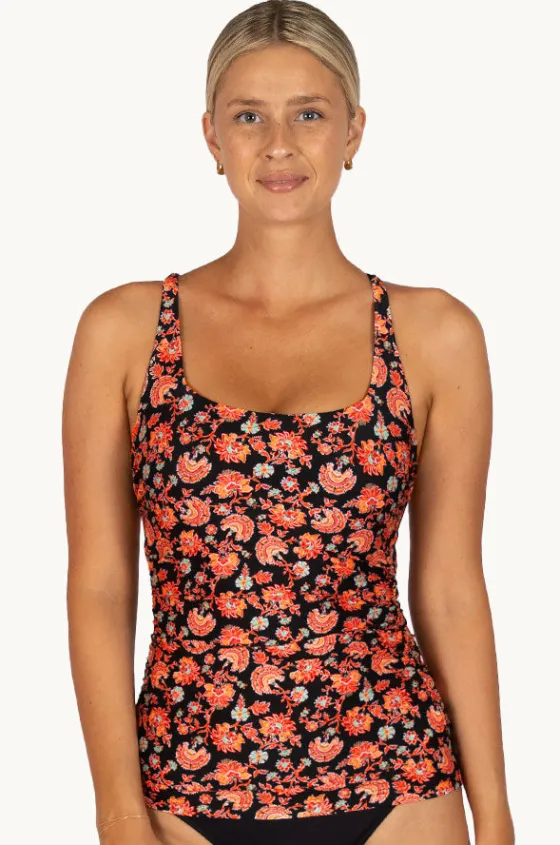 Flamenco D/E Cup Square Neck Tankini Separate|Baku Clearance