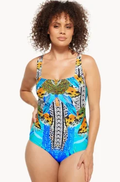 Florence Square Neck One Piece|Togs Swimwear Discount