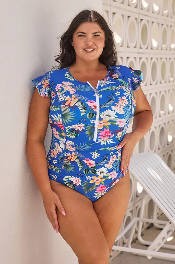 Florida Frill Sleeve Sunsuit|Capriosca Best