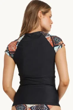 Forever Folk Wahine Short Sleeve Suntop|Billabong Sale