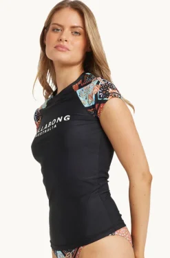 Forever Folk Wahine Short Sleeve Suntop|Billabong Sale