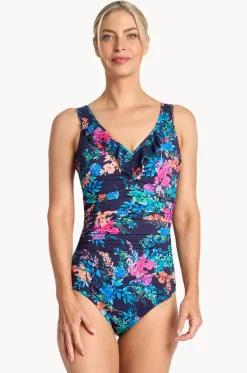 Fresia DD/E Cup Mesh Frill One Piece|Jantzen New