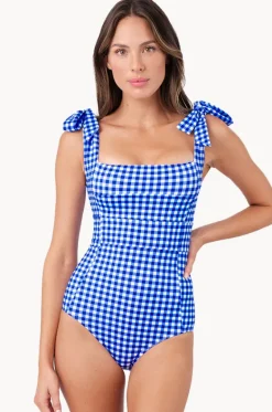 Gingham Classic Square Neck One Piece|Une Piece Outlet