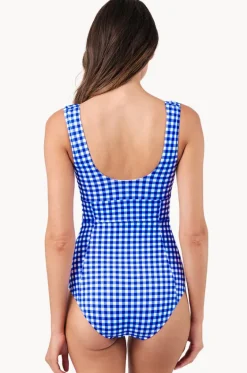 Gingham Classic Square Neck One Piece|Une Piece Outlet