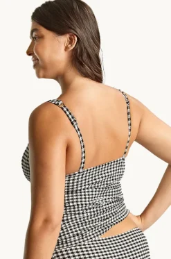 Gingham Iris F Cup Balconette Singlet|Panache Online