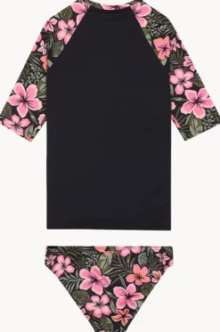 Girls Active Floral 3 Piece Set|Roxy Hot