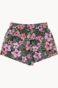 Girls Active Floral Boardshort|Roxy Outlet