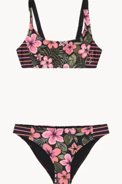 Girls Active Floral Bralette Set|Roxy Discount