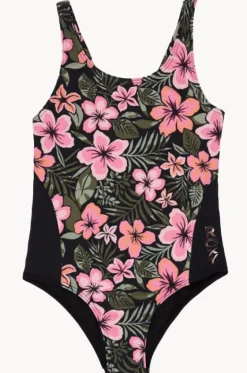 Girls Active Floral One Piece|Roxy Outlet