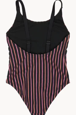 Girls Active Stripe One Piece|Roxy