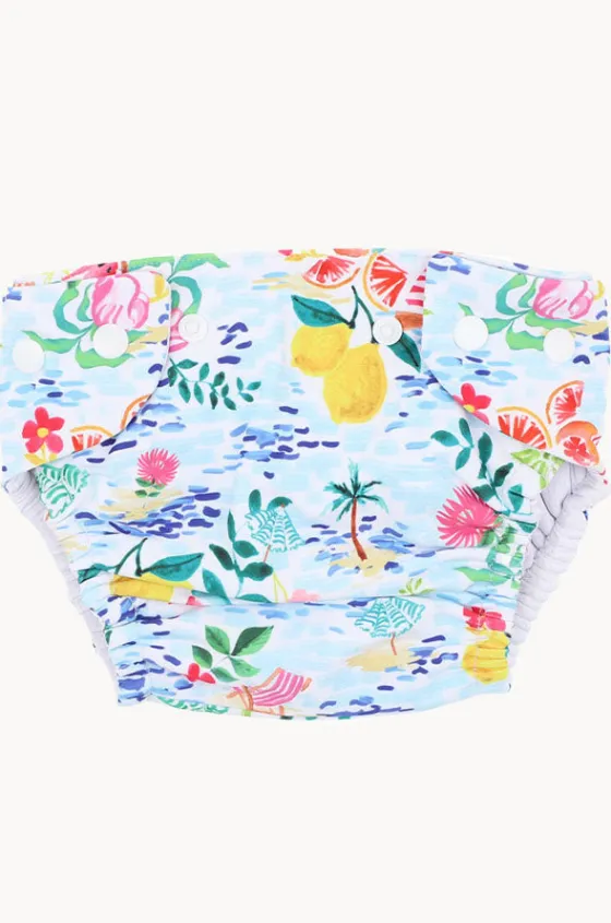 Girls Addison Aqua Nappy|Minihaha Online