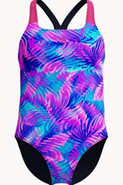 Girls Allover Print Powerback One Piece|Speedo Outlet