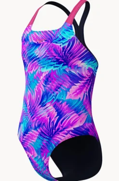 Girls Allover Print Powerback One Piece|Speedo Outlet