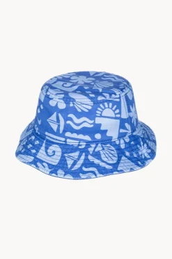 Girls Beach Check Tiny Honey Bucket Hat|Roxy Clearance