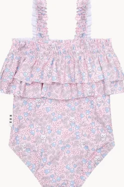 Girls Bluebell Floral Frill One Piece|Huxbaby Online