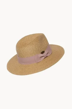 Girls Blush Ribbon Panama Hat|Sundaise New