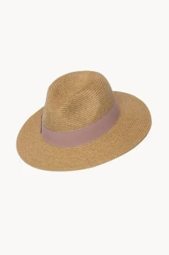 Girls Blush Ribbon Panama Hat|Sundaise New