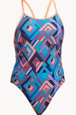Girls Boxed Up Diamond Back One Piece|Funkita New