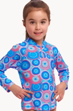 Girls Bundjalung Blue Suntop|Funkita Discount