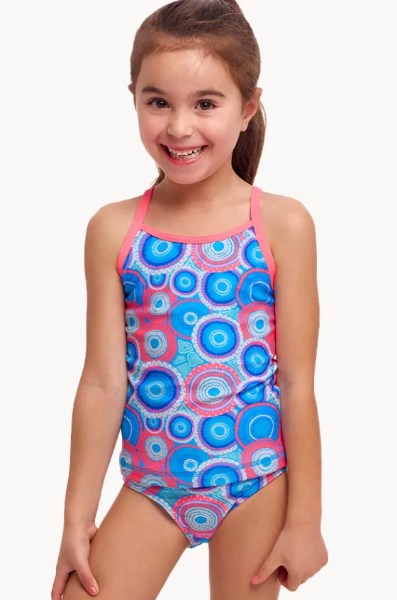 Girls Bundjalung Blue Tankini Set|Funkita New