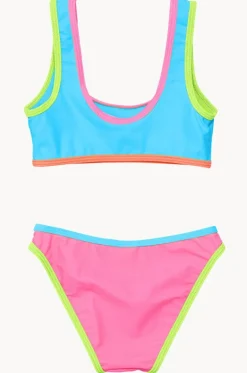 Girls Candy Colourblock Crop Set|Snapper Rock Clearance