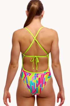 Girls Candy Cracks Tie Me Tight One Piece|Funkita Outlet