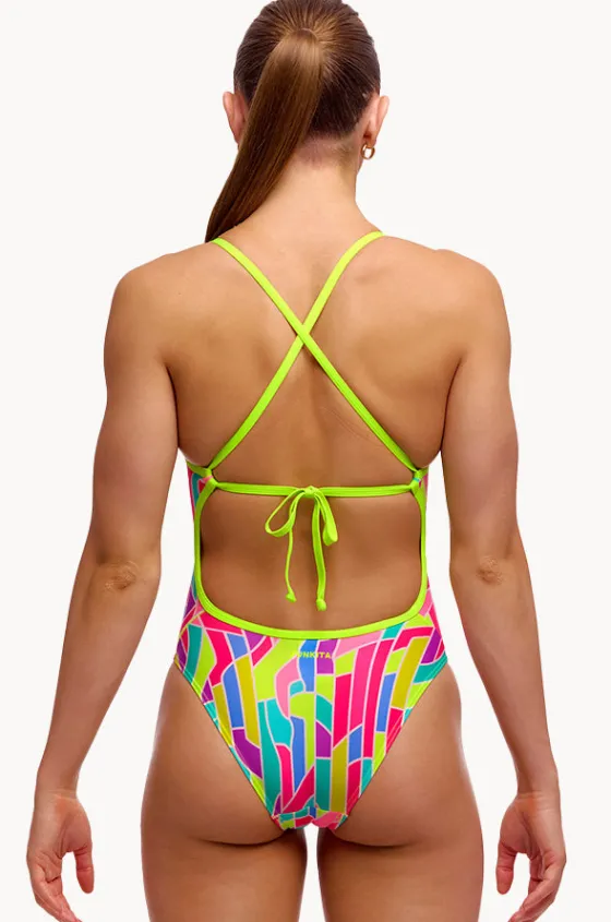 Girls Candy Cracks Tie Me Tight One Piece|Funkita Outlet