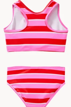 Girls Candy Stripe Crop Set|Milky New