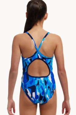Girls Diamond Back One Piece|Funkita Hot