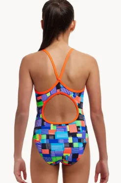 Girls Diamond Back One Piece|Funkita Clearance