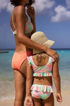 Girls Coastal Shells Frill Crop Set|Snapper Rock Hot