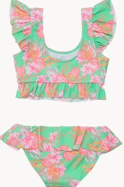 Girls Coastal Shells Frill Crop Set|Snapper Rock Sale