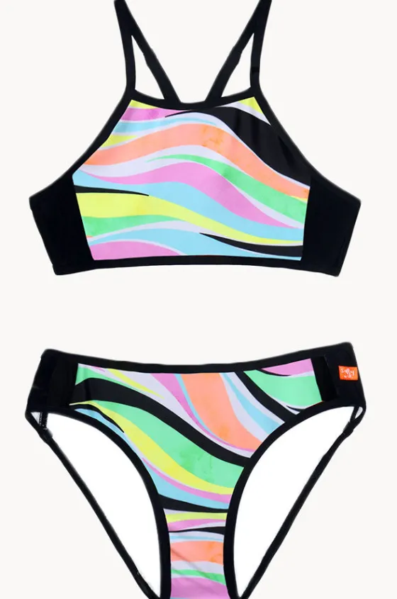 Girls Coastal Wave Crop Set|Salty Ink Clearance