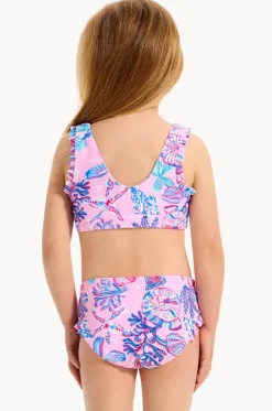 Girls Sea Frill Crop Set|Seafolly Girls New