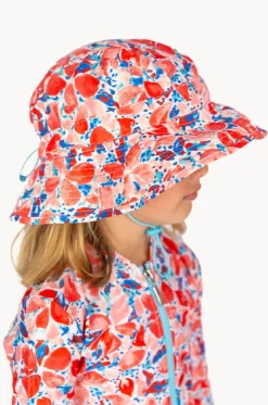 Girls Coral Sunhat|Babes In The Shade