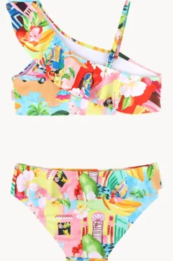 Girls Cuba One Shoulder Crop Set|Seafolly Girls Best