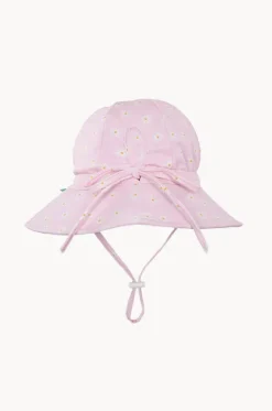Girls Daisy Fields Wide Brim Swim Hat|Acorn Online