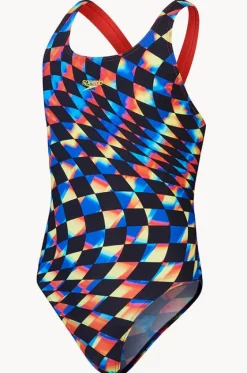 Girls Digital Allover Leaderback One Piece|Speedo Sale