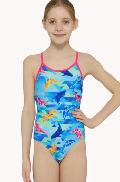 Girls Dolphine Sprintback One Piece|Zoggs Best