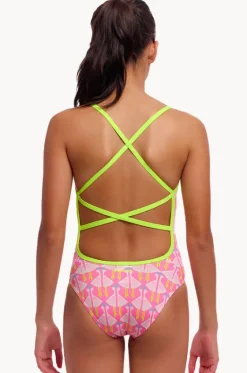 Girls Duck Duck Goose Strapped In One Piece|Funkita Outlet