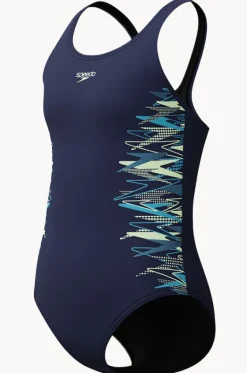 Girls Duo Logo Placement Muscleback One Piece|Speedo Online
